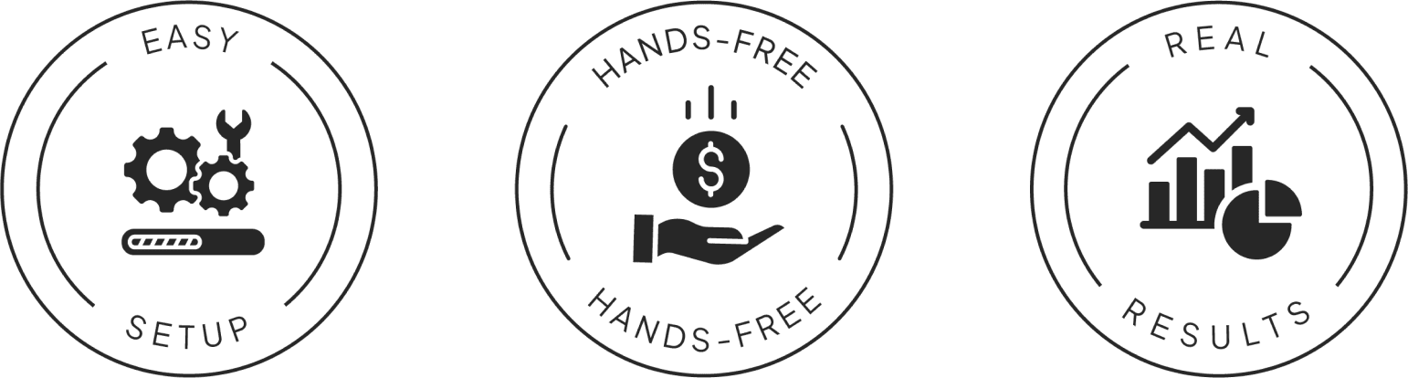 Vendor marks: easy setup, hands-free and real results